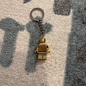 Gold man Lego Keychain